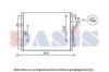 AKS DASIS 512076N Condenser, air conditioning